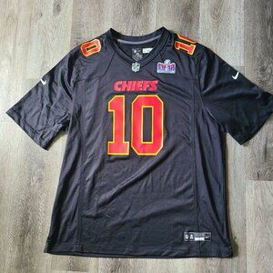 Nike Isiah Pacheco #10 Chiefs Super Bowl LVIII Jersey Black/Red Size 3XL NWOT